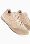 Leen Beige Parachute Fabric Women's Sneakers - 3