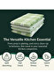 Multiweave 100% Cotton Kitchen Towels Set- Pack of 4, 46x71 cm - Highly Absorbent and Quick Dry - 3