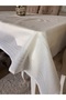 Cream Color 6-8 People 160-220cm Tablecloth Linen Tableware Christmas New Year - 2