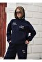 3 Thread Hoodie Tracksuit Set Printed - 3