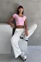 Modal Fabric Oval Neck Half Sleeve Slim Fit Basic Women's Body Crop Blouse - 3