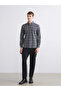 Southblue Grey Regular Fit Long Sleeve Plaid Men's Lumberjack Shirt
