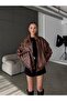 New Season Oversize Biker Jacket Women's Leather-Suede Jacket High Collar - 2