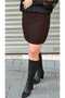 Buttoned Portoriko Fabric Mini Skirt with Zipper Without Aater - 2