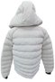 Girl'S/Boy's Cream-Colored Coat with Detachable Hood, Plush Lining, and Zipper Pockets - 2