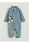 Lcw Baby Ecru Mickey Mouse Printed Baby Boy Romper