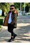Fur-Lined Coat with Detachable Hood - 2