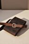 Genuine Leather Phone Bag Crossbody Bag with Shoulder Strap Small Bag with Card Wallet Compartment Brown - 4