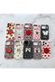 iPhone 16 Pro (6.3 Inch) Compatible Embossed Figured Patterned Leather Look Cute Case - 4