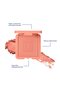 The Blush - Natural Light Mineral Powder Blush, Pigmented & Long-Lasting - 0.26 oz - 2