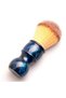 SYNTHETIC Bristle Shaving Brush with Deep Blue Colorful Resin Handle - 2