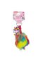 Unicorn Rainbow Pom Lip Gloss Keychain