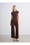 Esvab • Modern & Distinctive Women's Textured Pants with Waist Cord - 3