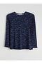 Peak New Season Crew Neck Patterned Blouse - 5