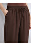 Wide Leg Women's Trousers with Elastic Waist - 3