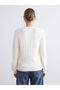 Özmarka New Season Crew Neck Self-Patterned Women's Knitwear Sweater - 4
