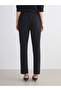 Lcwaikiki Classicblack Plus Size Elastic Waist Women's Cigarette Pants - 4