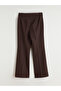 Gi̇yçık Store Den Brown Slim Fit İ Flared Adın Pants - 6