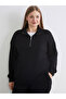 Alita City Lcw Comfort Black Interlock Plain Sweatshirt with a Difference - 3
