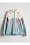 Hooded Color Blocked Women's Raincoat - 6