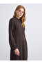 High Collar Knitwear Dress - 2