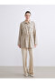 Shirt Collar Gathered Women's Jacket