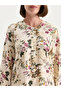 Two Mt Shop Quality Lcw Grace Beige Viscose Floral Standard & Regular Women's Tunic - 4