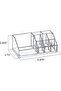 Acrylic Cosmetic Organizer, Transparent Plastic Makeup Holder, Compartmente - 3
