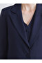 Alita City with a Difference in Color, Lcwaikiki Classic Navy Blue Plain Standard & Regular Women's Blazer Jacket - 4