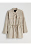 Shirt Collar Gathered Women's Jacket - 7