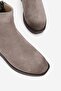 Women's Mink Suede Genuine Leather Size 36-41 Padded Mid-Heel Elastic Ankle Boots - 4