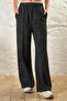 Women's 2 Thread Nevrür Stitched Pocketed Wide Leg Trousers - 7