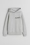 Mustafa Kemal Ataturk Signature Printed Boys Girls Children Gray Hooded Hoodie Sweatshirt Hoodie