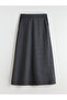 Seray New Season Plaid A-Line Skirt with Elastic Waist - 3