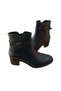 24113-1 Women's Genuine Leather Short Heeled Daily Casual Boots - 3
