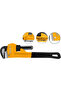 PIPE WRENCH HPW0818 - Heavy-Duty Pipe Wrench, Ideal for Plumbing, Construction, and Mechanical - 4