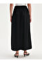 Mg trend'en black elastic waist a-line skirt - 6