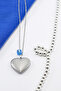Evil Eye Openable Stainless Steel Heart Chain Bijouterie Necklace, Gift Necklace - 7