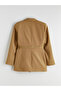 Women's Blazer Jacket with Belt Waist - 7