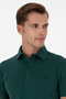 Men's Slim Fit Polo Collar Dark Green Basic T-Shirt 50306015-Vr079 - 2