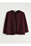 Crew Neck Textured Women's Cardigan (W5) - 5