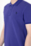 Men's Slim Fit Polo Neck Blue Basic T-Shirt 50297984-Vr212 - 7