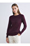 Zero Roba Collar Striped Women's Knitwear Sweater from Uzg Store for Style Enthusiasts - 2
