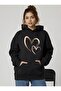 Heart Printed Oversize Unisex Women/Men Hooded Sweatshirt