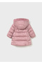 1-4 Years Old Baby Girl Pink Hooded Long Coat – Water Repellent, Windproof, Fleece Lined - 3