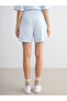 Two Mt Shop Quality Lcw Vision Blue Women's Shorts with Elastic Waist - 4