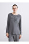 Crew Neck Floral Embroidered Blouse (W5)