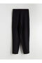 Carrot Cut Women's Trousers with Elastic Waist - 8