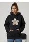 Flower Printed Oversized Unisex Women/Men Hoodie Sweatshirt