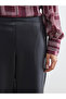 Esvab • Modern & Distinctive Women's Leather-Look Pants with Waist Drawstring - 4
